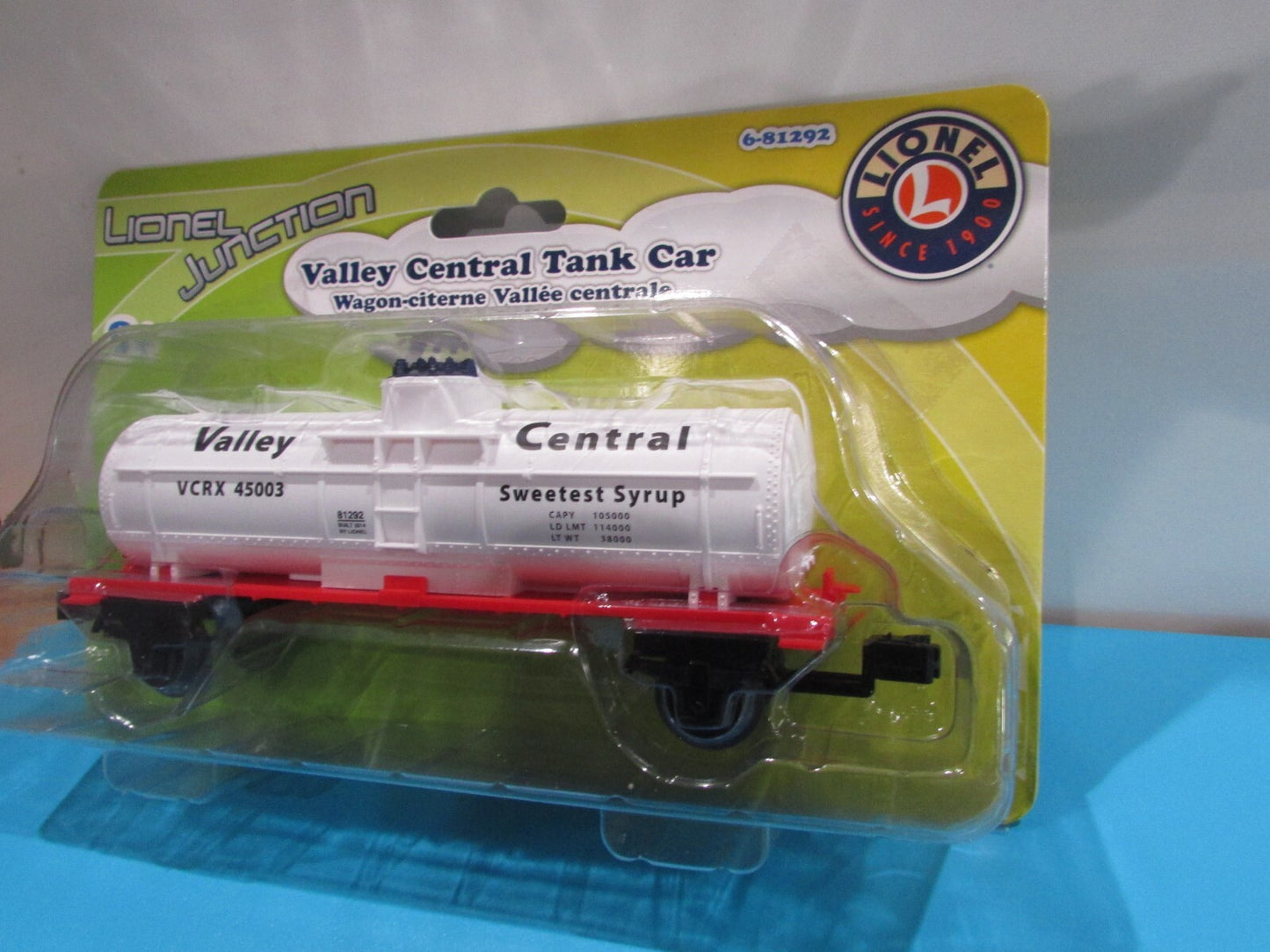 O SCALE Lionel 6-81292 Valley Central Single-Dome Tank Car #45003 Lot#0772