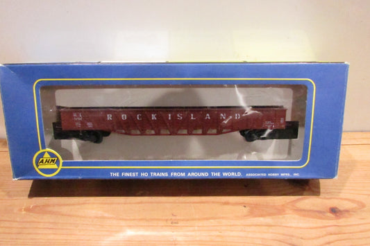 HO Scale AHM 5299F 50ft Outside Braced Gondola Rock Island Line