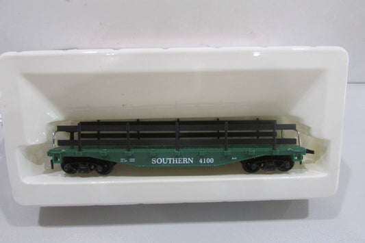 HO Scale Model Power 8233 Southern 40' Flat w/ Guard Rails Car
