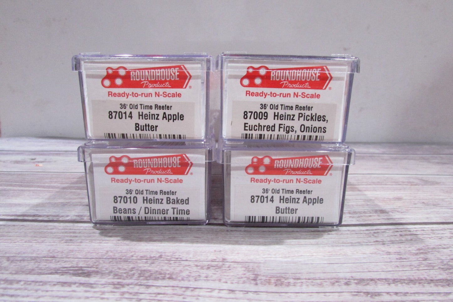 N Scale RoundHouse (4) Assorted 36' Time Reefer Heinz   Lot#3021