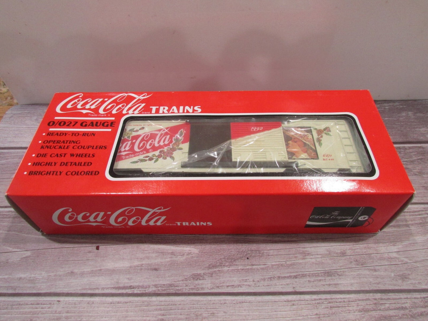 O Gauge K-Line K6471 Coca-Cola For All Seasons 1992 Boxcar Lot#3135