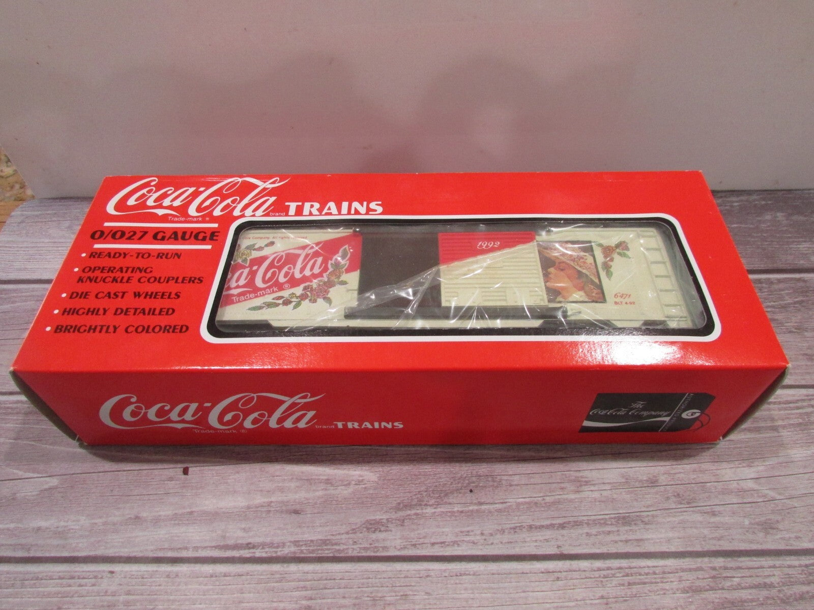 O Gauge K-Line K6471 Coca-Cola For All Seasons 1992 Boxcar Lot#3135