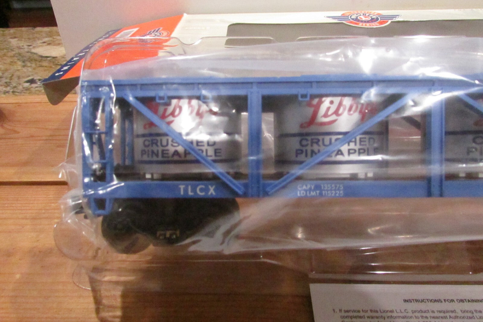 O Gauhe Lionel 6-19490 Celebration Series Libby's Vat Car #6475 Lot#3347
