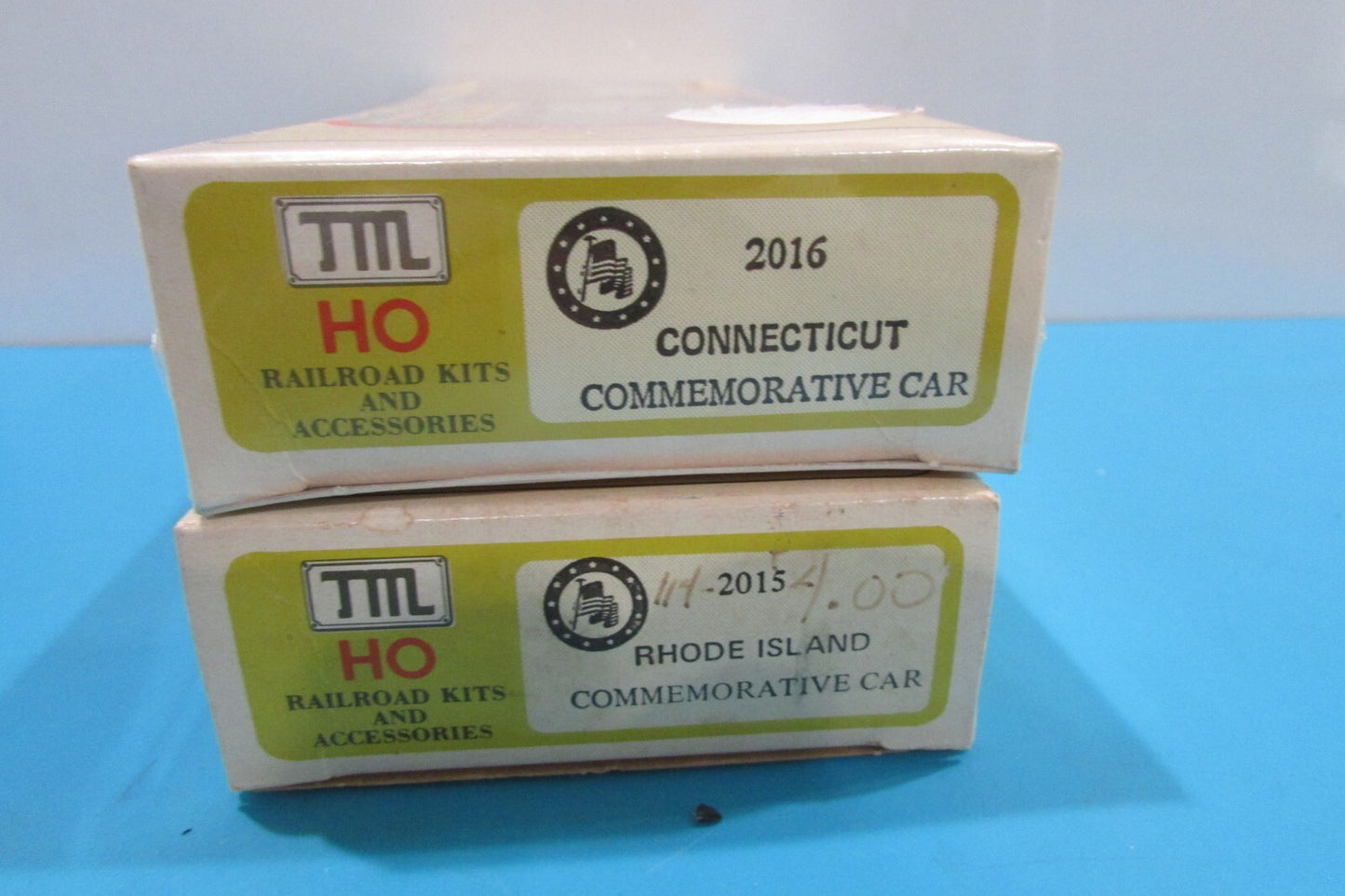 HO Scale TML 2015 & 2016 Commemorative Cars Kits Lot#2492