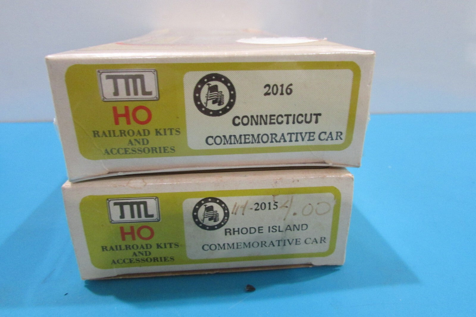 HO Scale TML 2015 & 2016 Commemorative Cars Kits Lot#2492