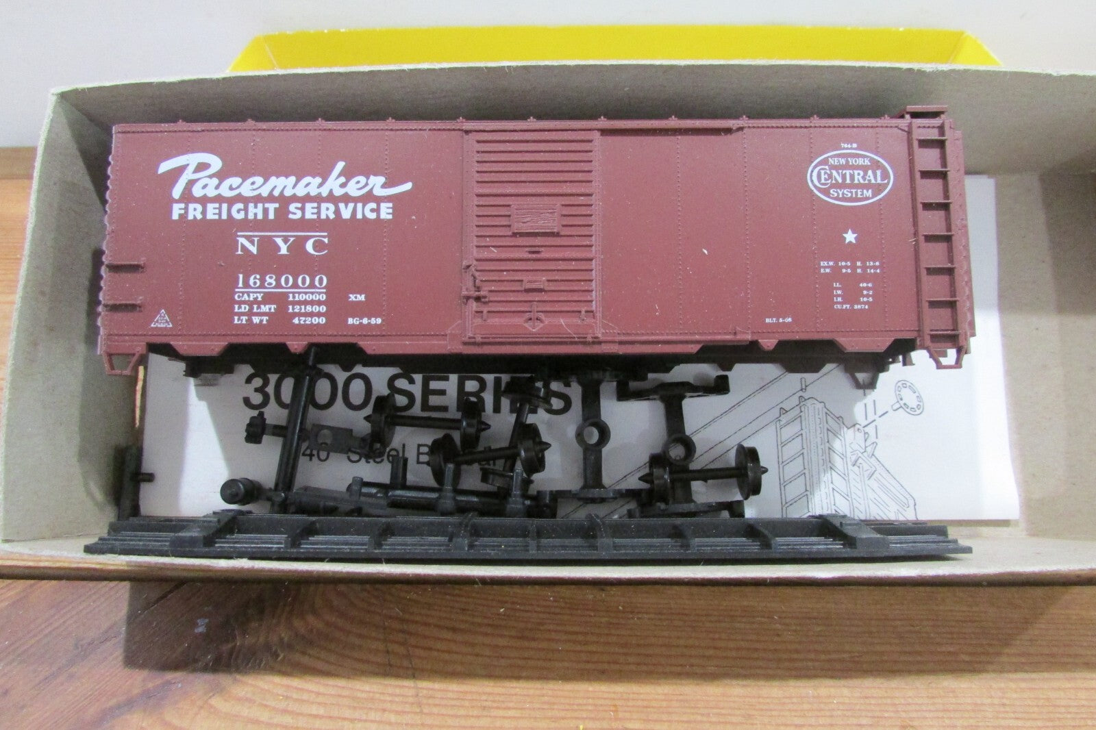 HO Scale Accurail/Hicksville Hobby NYC Paceemaker 40'Box Car #168000