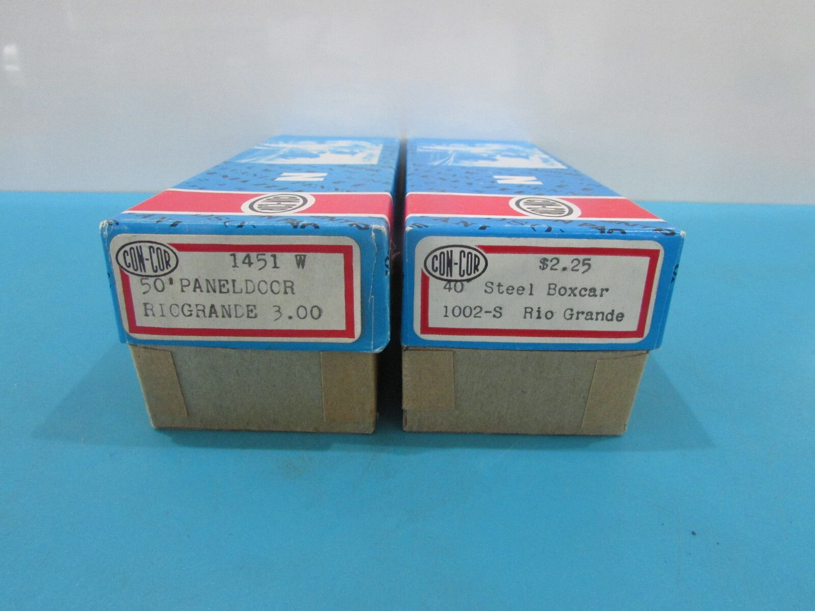 N Scale Con-Cor Assorted (2) Rio Grande Freight Cars Lot#1634