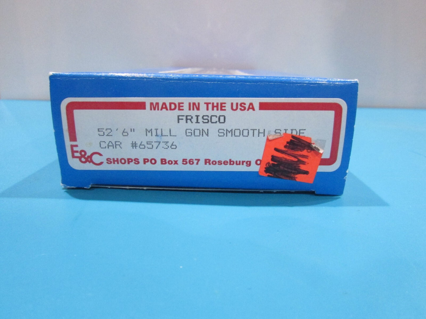 HO Scale E&C Shops 52'-6" Mill Gondola Smooth Side FRISCO #65736 Lot#1930