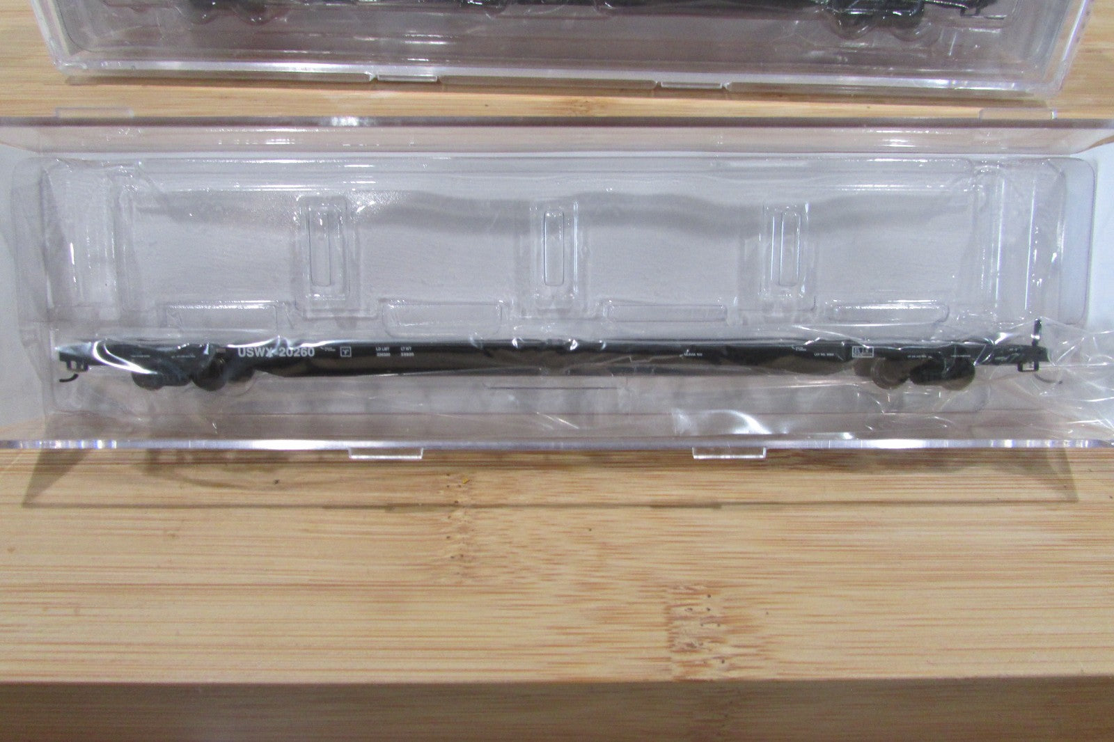 N Scale Atlas (3) 50-001-076 85' Trash Container Flat Car Lot#5073