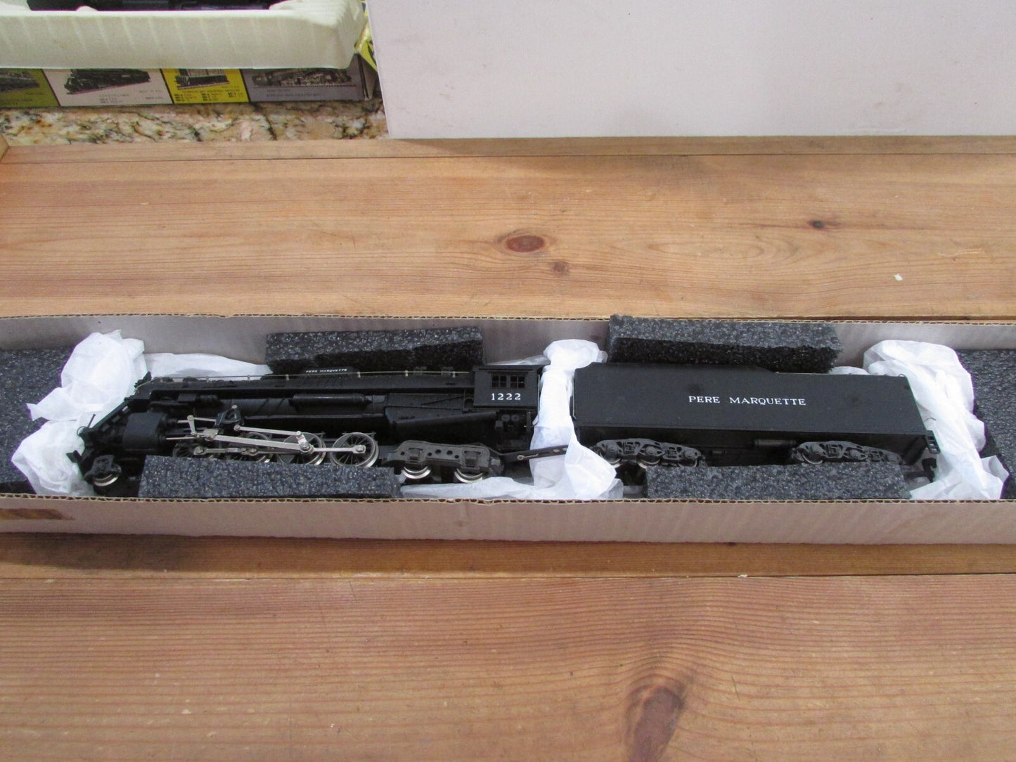 HO Scale AHM/Rivarossi 2-8-4 Pere Marquette Berkshire Steam Locomotive Lot#4007