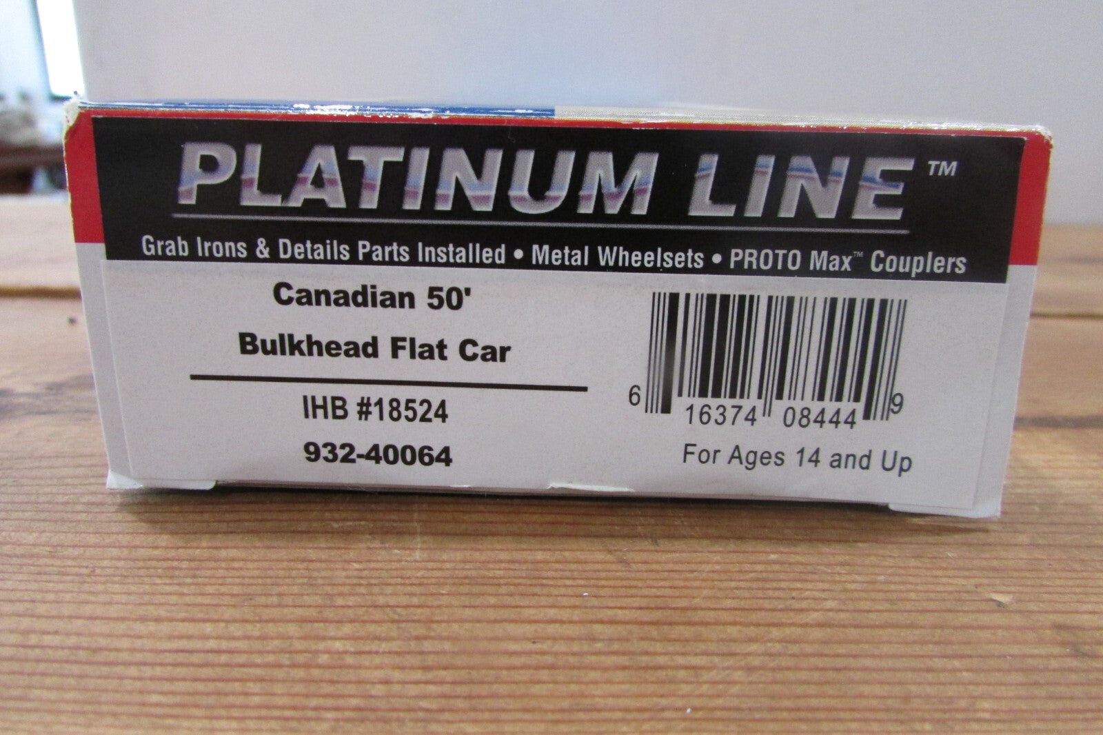 HO Scale Walthers  932-40064 Canadian 50' Buklhead Flat Car IHB#18524 WAL4887