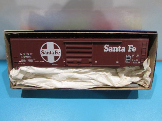 HO Scale RoundHouse 1222 50' Box Car Kit Santa Fe RH4321