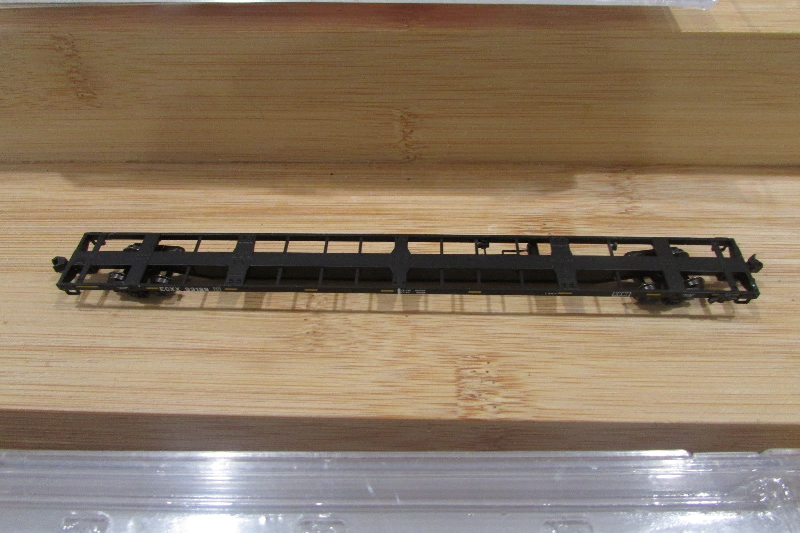 N Scale Atlas (3) 50-001-071 85' Trash Container Flat Car Lot#5074