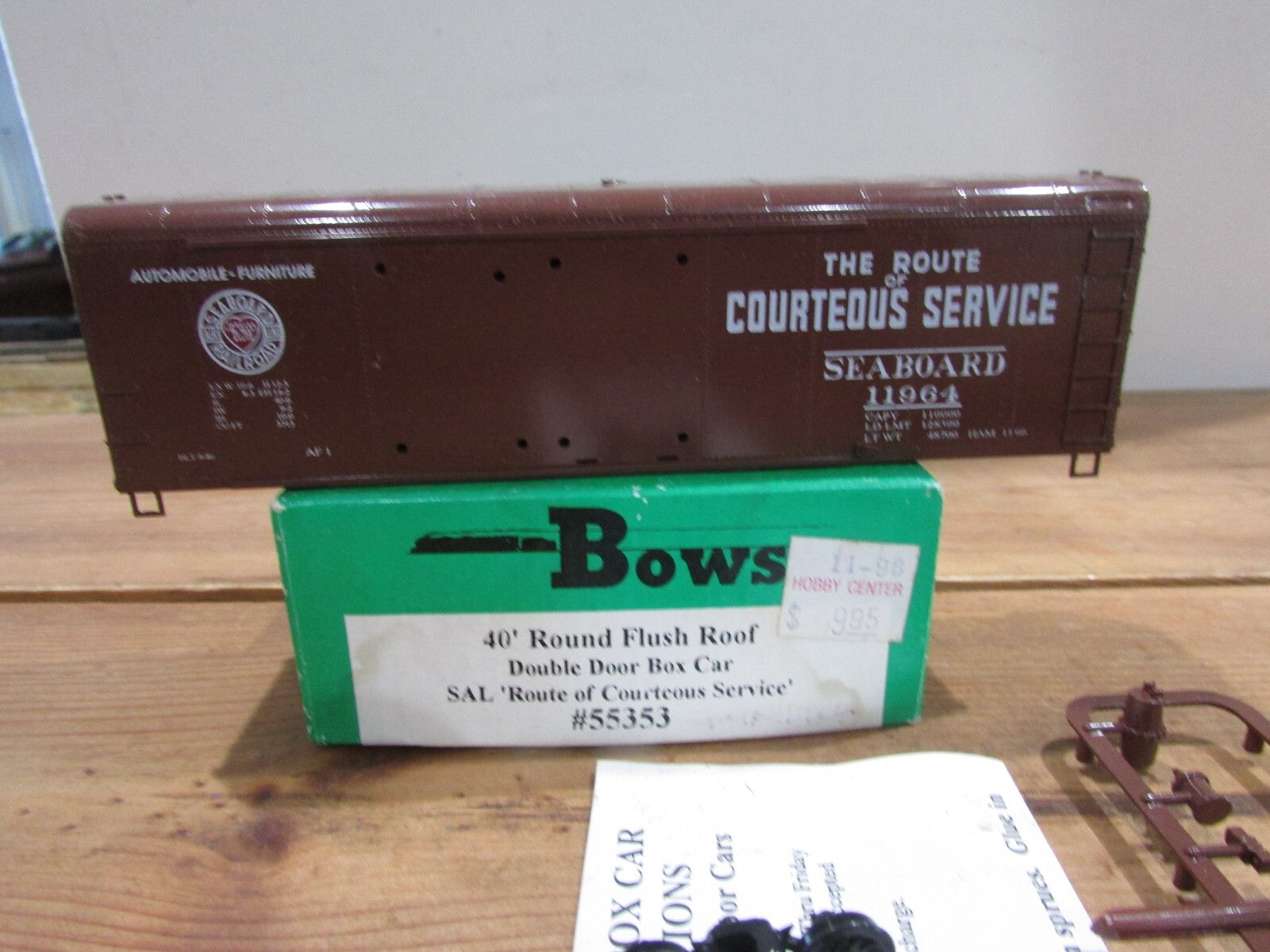 Ho Scale Bowser 55353 40' Round Flush Roof DD Box Car SAL #11964