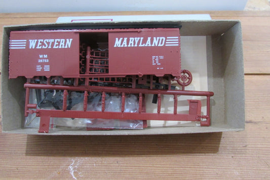 HO Scale C&BT Shop 1944 AAR 40' Box Car Single Door Western Maryland Lot#4572