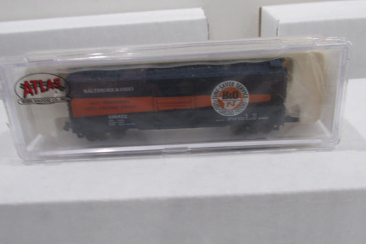 N Scale Atlas 34312 40' Box Car B&O Time Service #486822