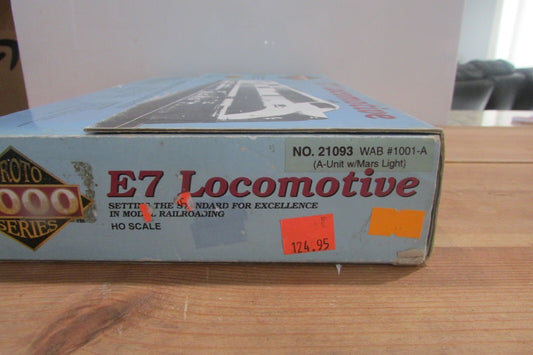 HO Scale Proto 2000 Item 21093 E7A Locomotive  Wabash #1001-A Lot#2348