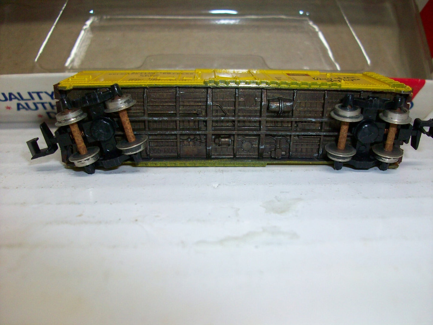 N Scale Con-Cor 1051-X 40' STL Reefer Car Burlington Refrigerator Express