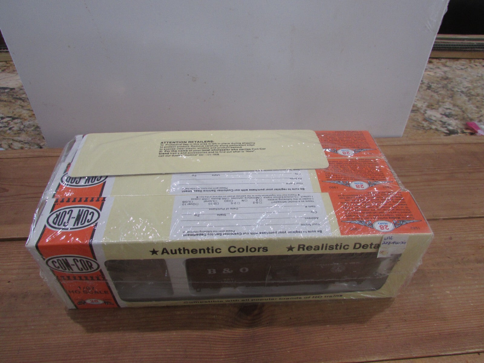 HO Scale Con-Cor 3pack set PS1 Boxcar Kits Baltimore & Ohio Lot# 3594