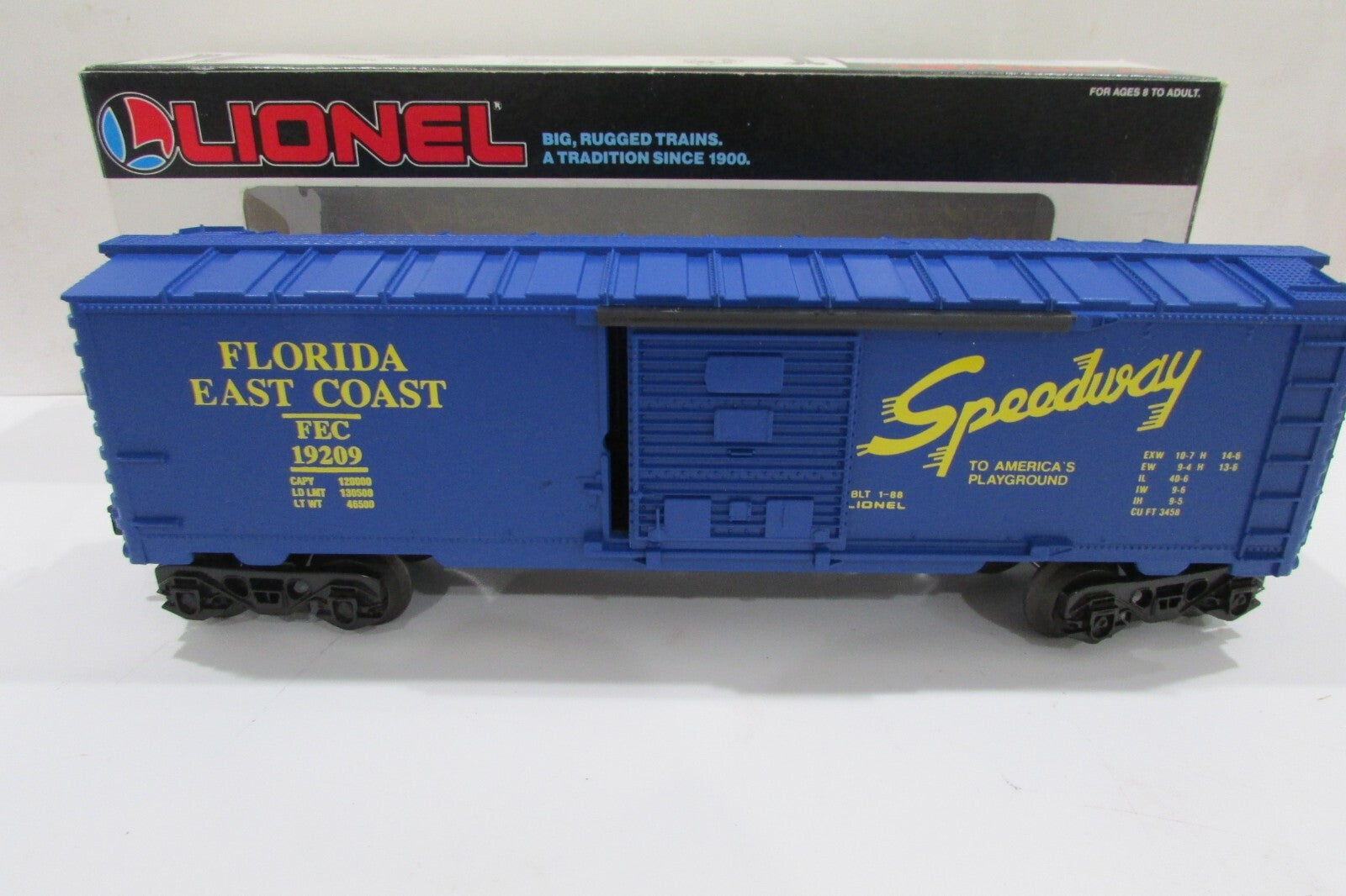 O Gauge  Lionel 6-19209  Florida East Coast Boxcar LN/Box Lot#2821