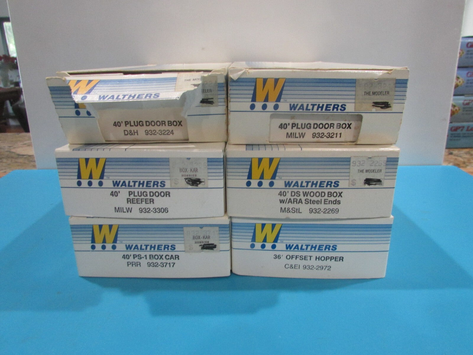 HO Scale Walthers (6 )Assorted Freight Cars Lot#2030
