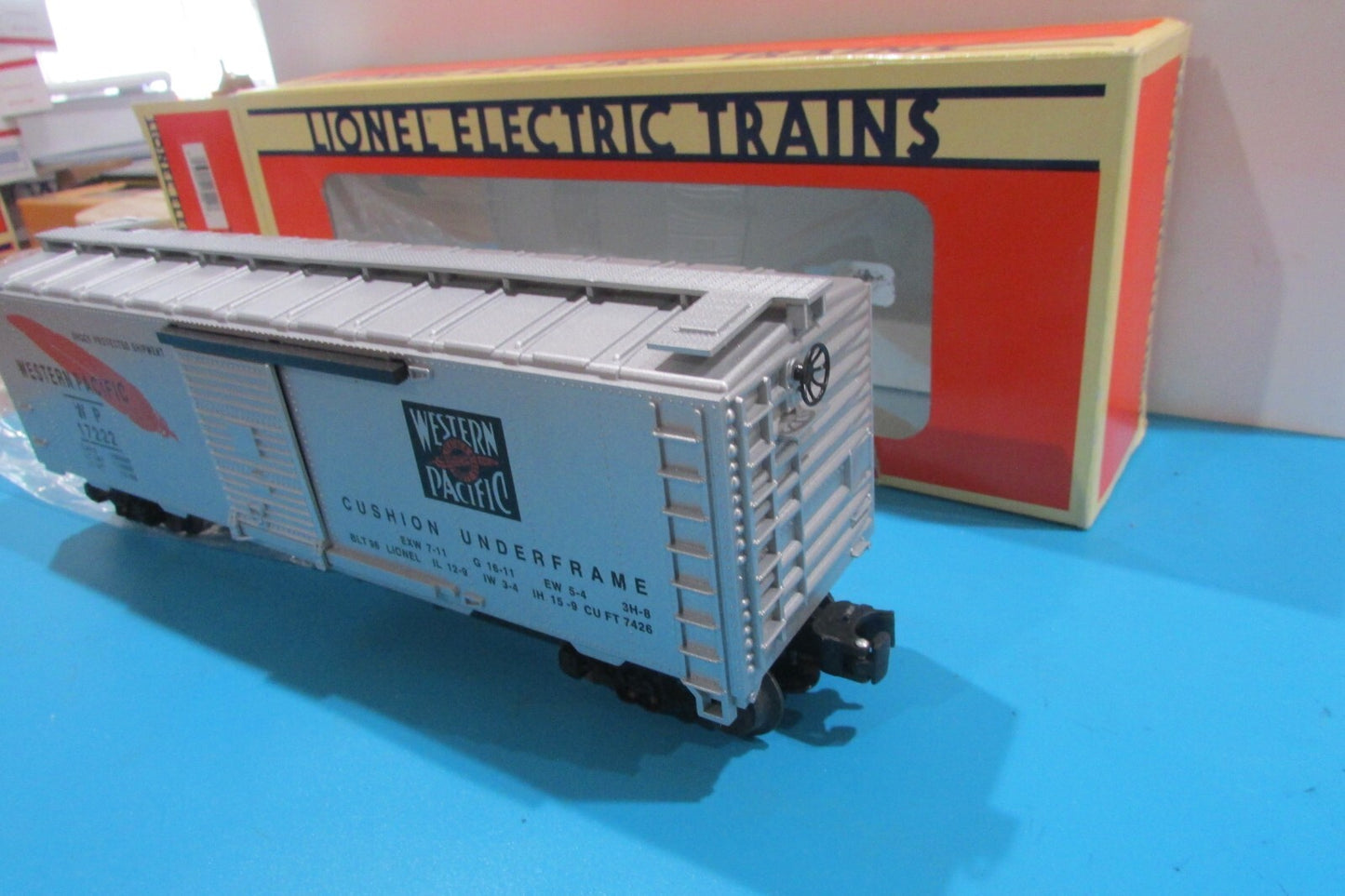 Lionel 6-17222 Standard O Box Car  Western Pacific Railroad Lot#2551