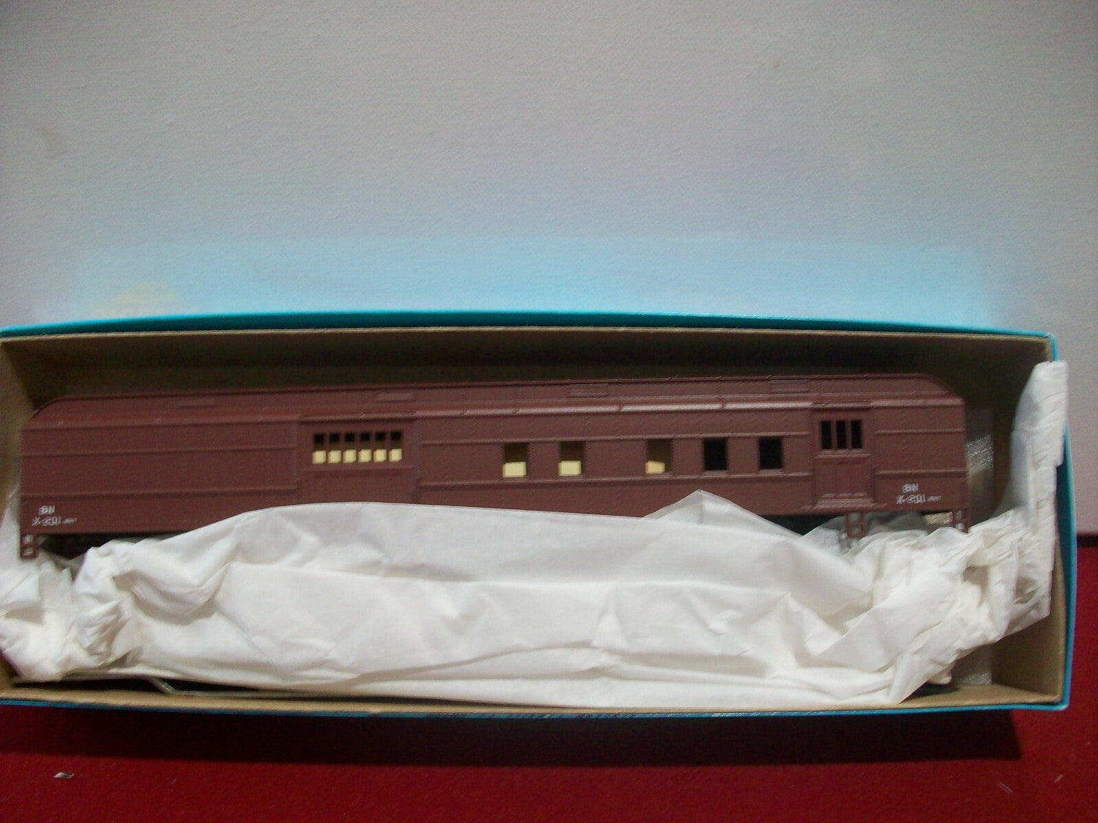 HO Scale  (2 )Athearn 1142 ,1152 Passenger Cars Work Train "B.N" Kit Lot#4059