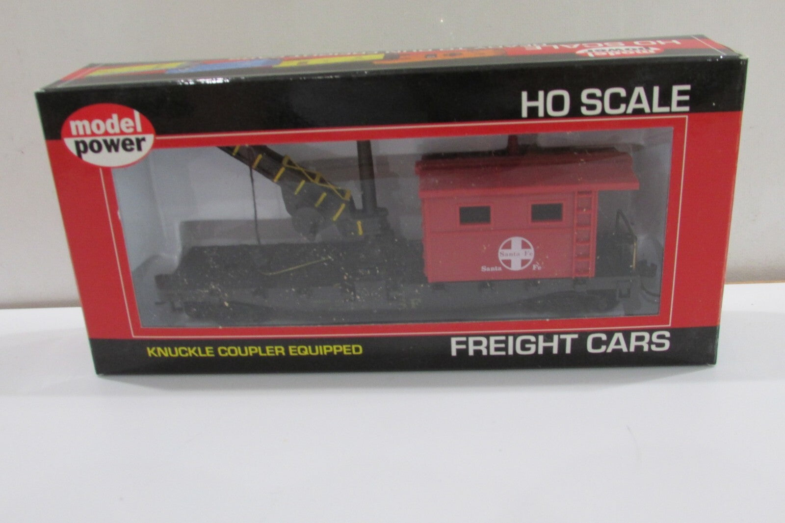 HO Scale Model Power 98191 40' Work Caboose w/Crane ATSF