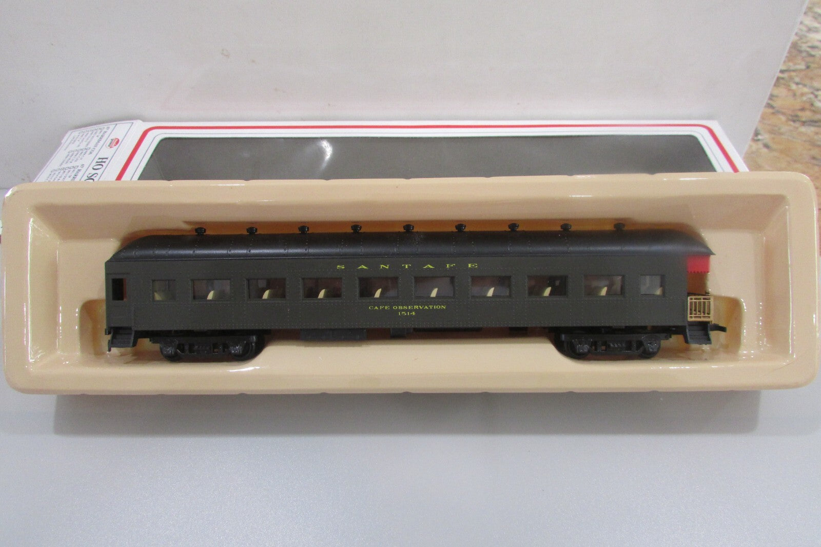 HO Scale Model Power 9914 67' Harriman Observation Car Santa Fe Lot#2781