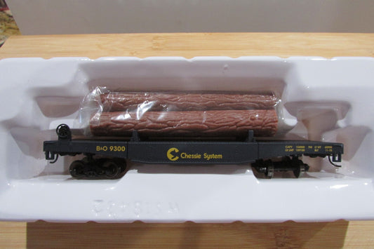 HO Scale Walthers 931-1772 Log Dump Car w/ Logs Lot#5058