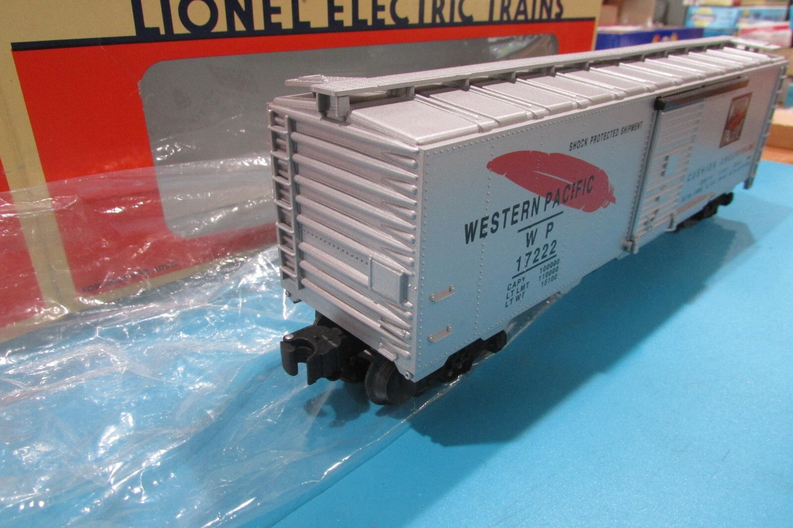 Lionel 6-17222 Standard O Box Car  Western Pacific Railroad Lot#2551