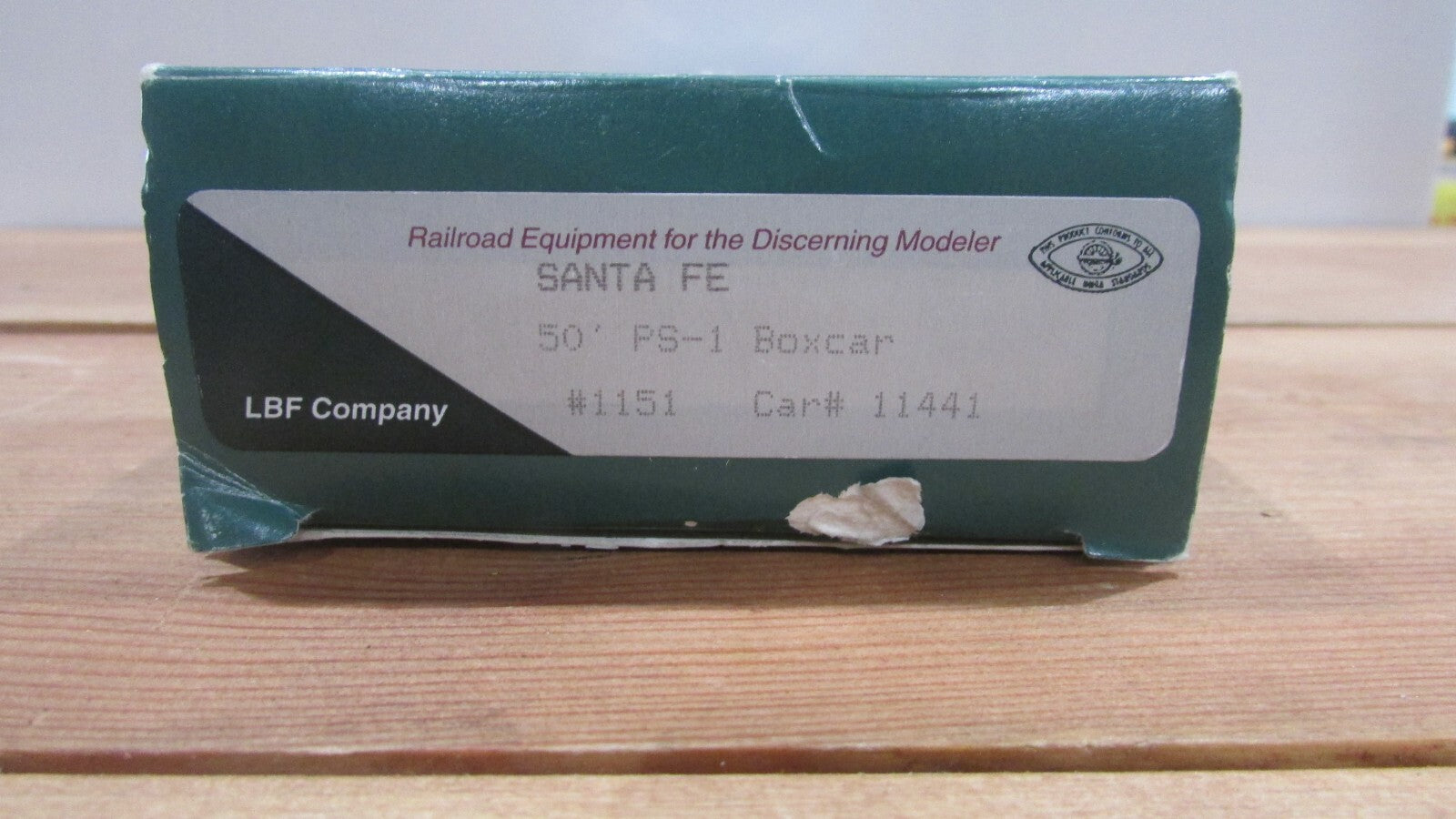 HO Scale LBF Company 50' PS-1 Boxcar Santa Fe Kit LOT#0198
