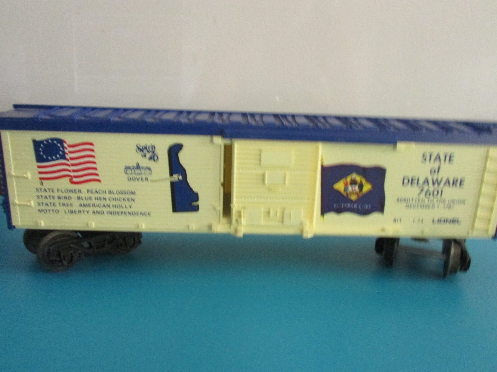 O SCALE 6-7601 Lionel Delaware Box Car "Spirit of' 76" Lot#0795