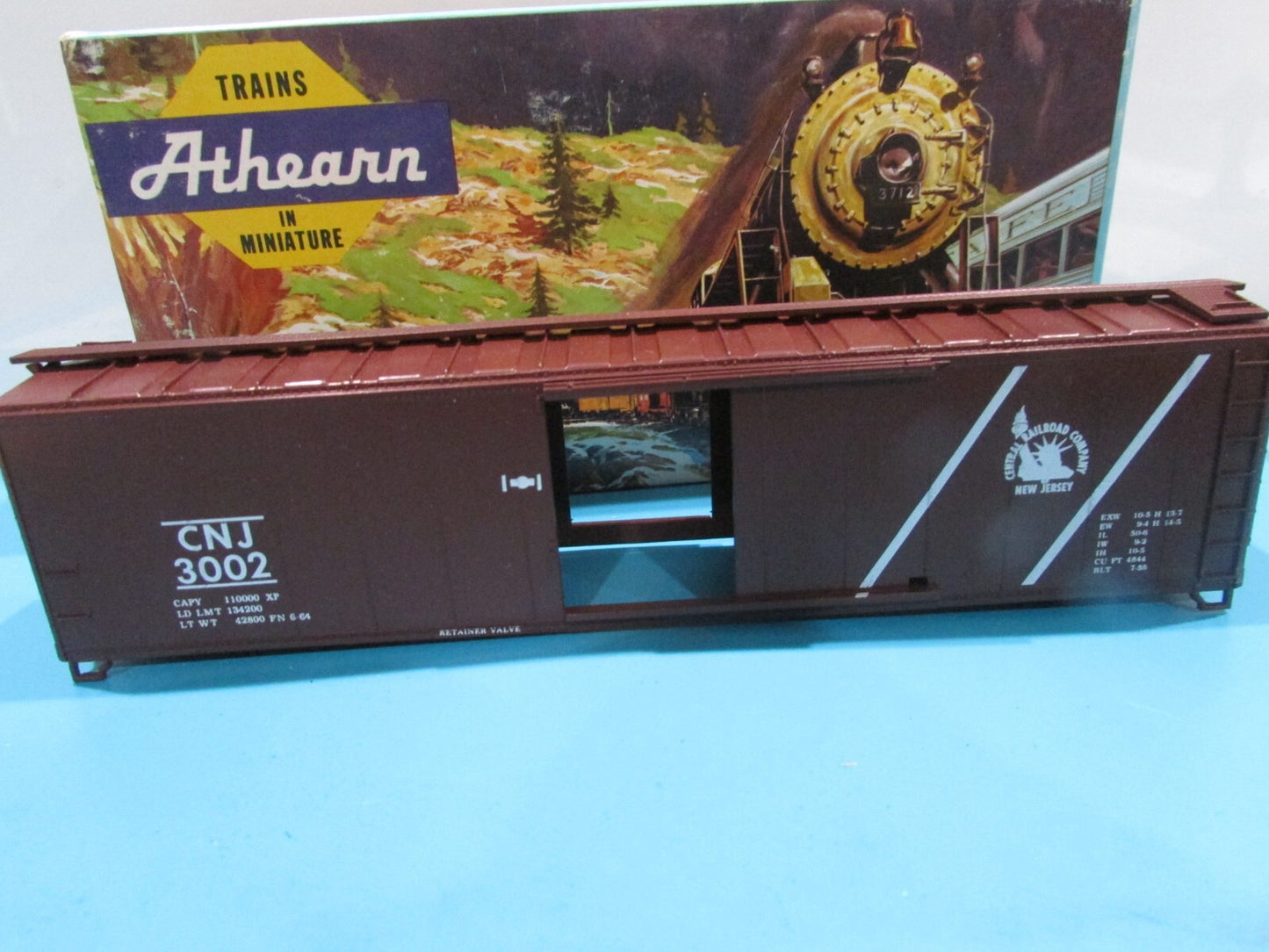 HO Scale Athearn/Bev-Bel 572 CNJ 50' Single Door BoxCar Kit Lot#0934