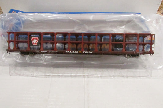 HO Scale Walthers (2) 910-8214,8216 89' Tri-Level Open Auto Rack Pennsylvania