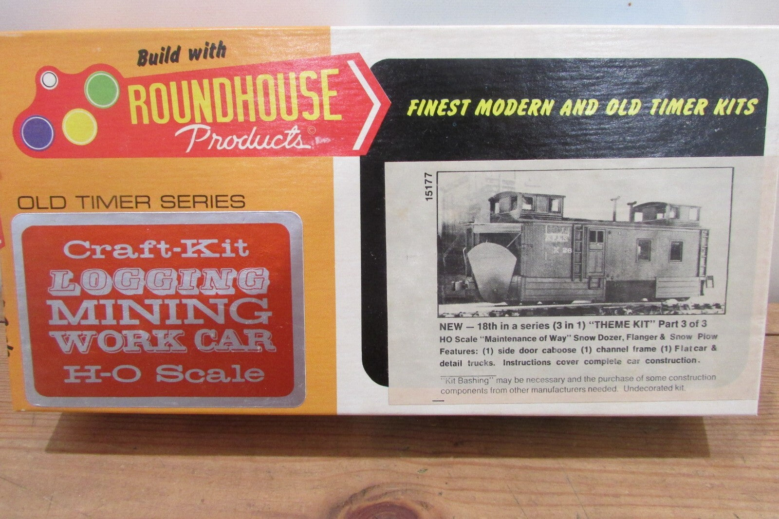 HO Scale Roundhouse 1517 Snow Dozer Flanger & Snow Plow Kit Lot#4548