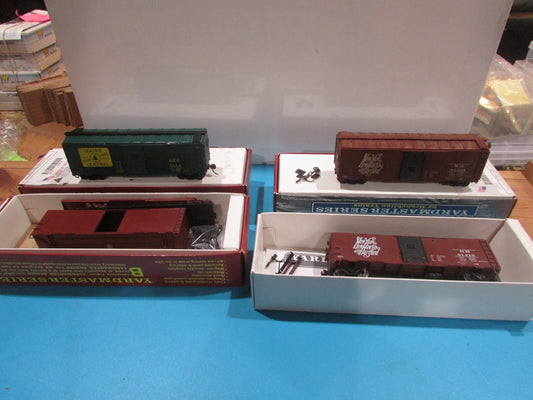 HO Scale Branchline Trains (4) Assorted AAR 40' BoxCar Lot#1960