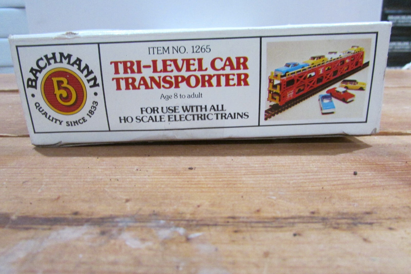 HO Scale Bachmann 1265 89' Tri-Lever Car Transporter ATSF Lot#3711