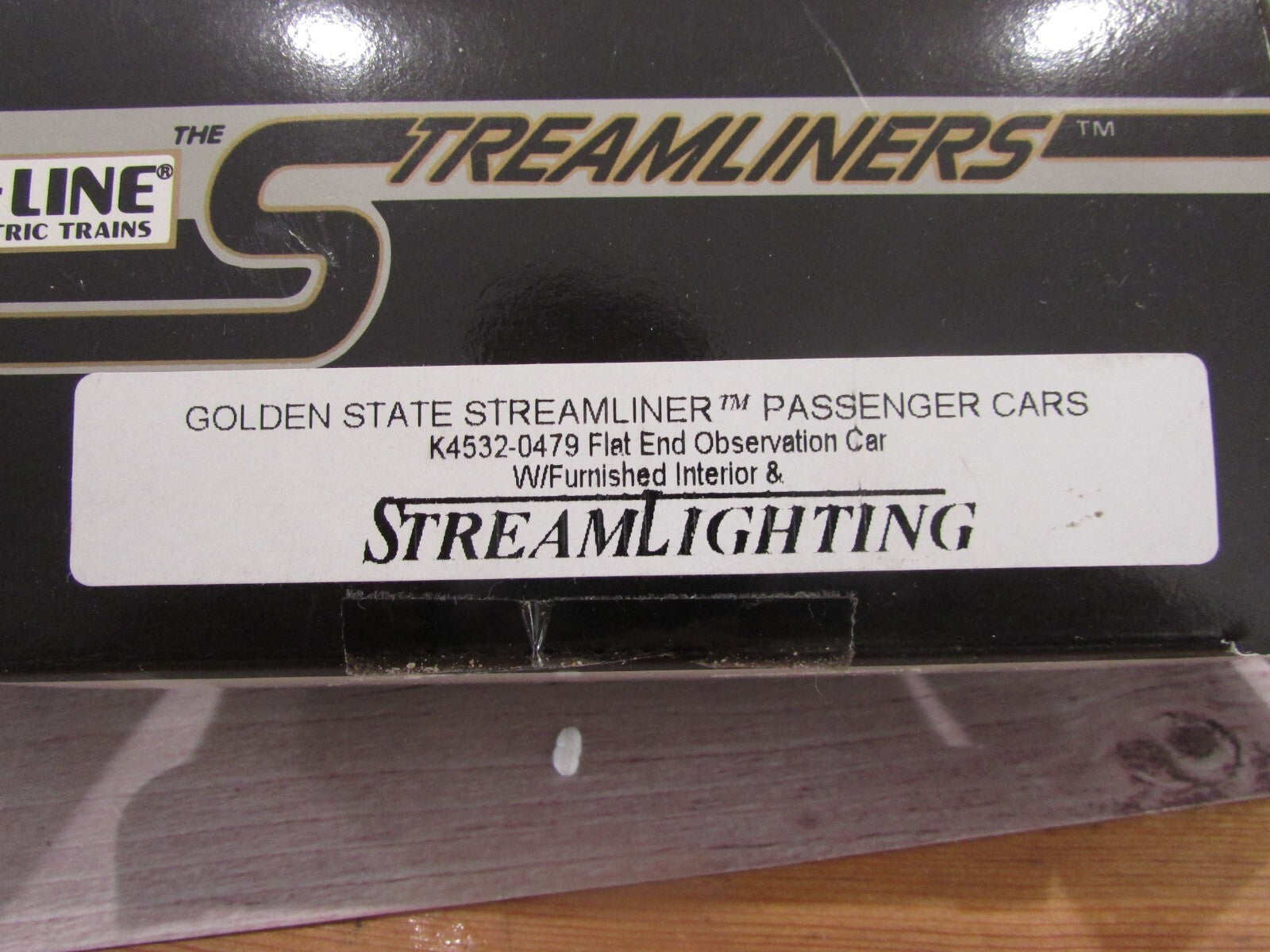 O Gauge K-Line Golden State(Rock Island) Streamliner Passenger Car Lot#3060