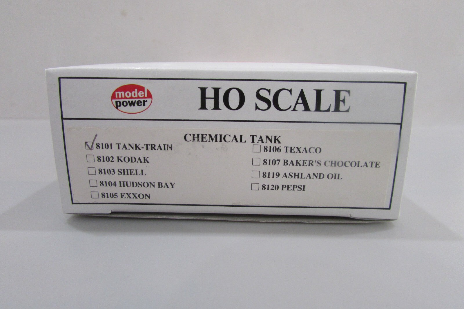 HO Scale Model Power 8101 Tank-Train 40' Chemical Tank Car