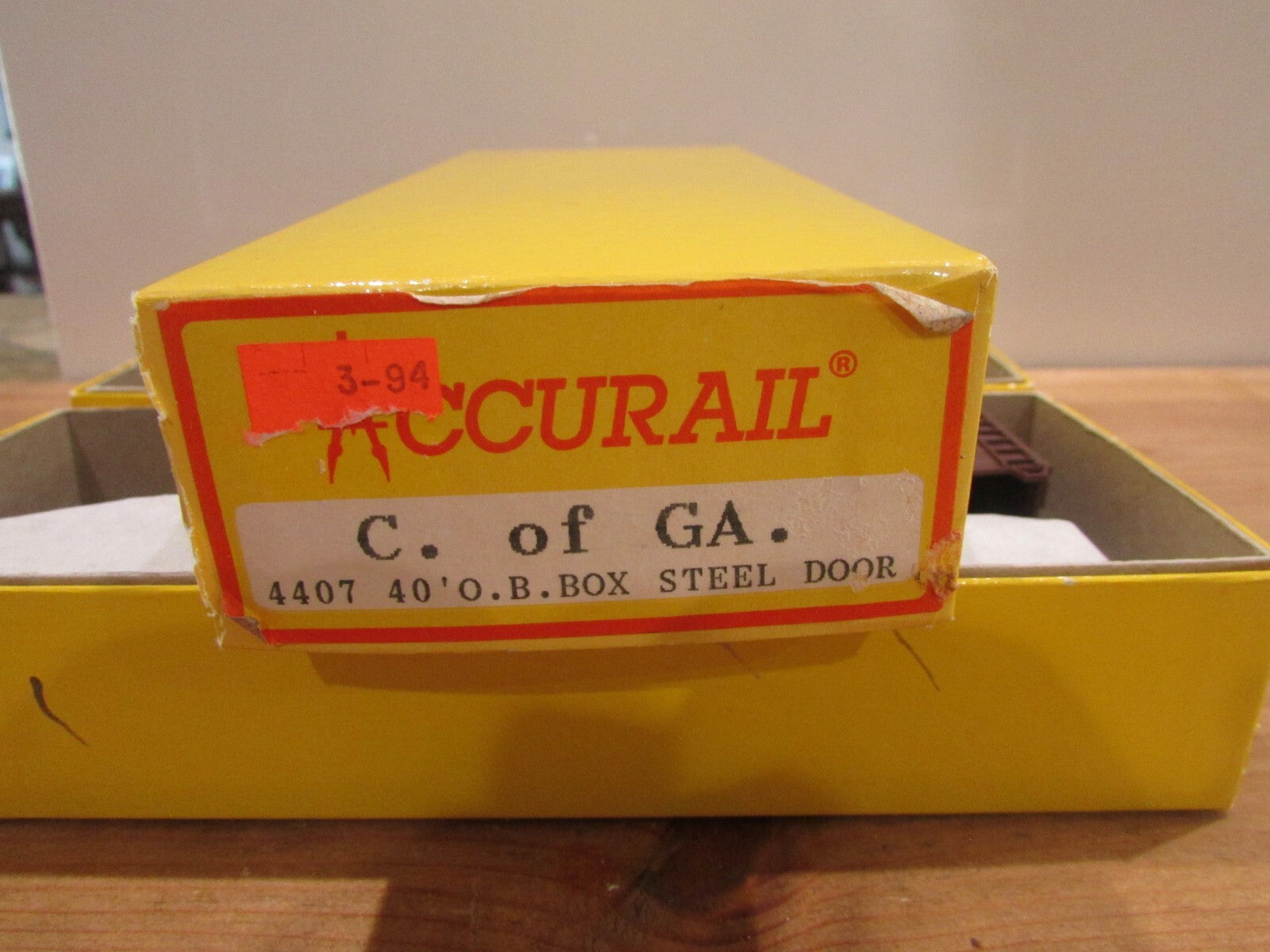 HO Scale Accurail 4407 (3)  40' DBL,DR Steel Box Car . of GA. Lot#1983