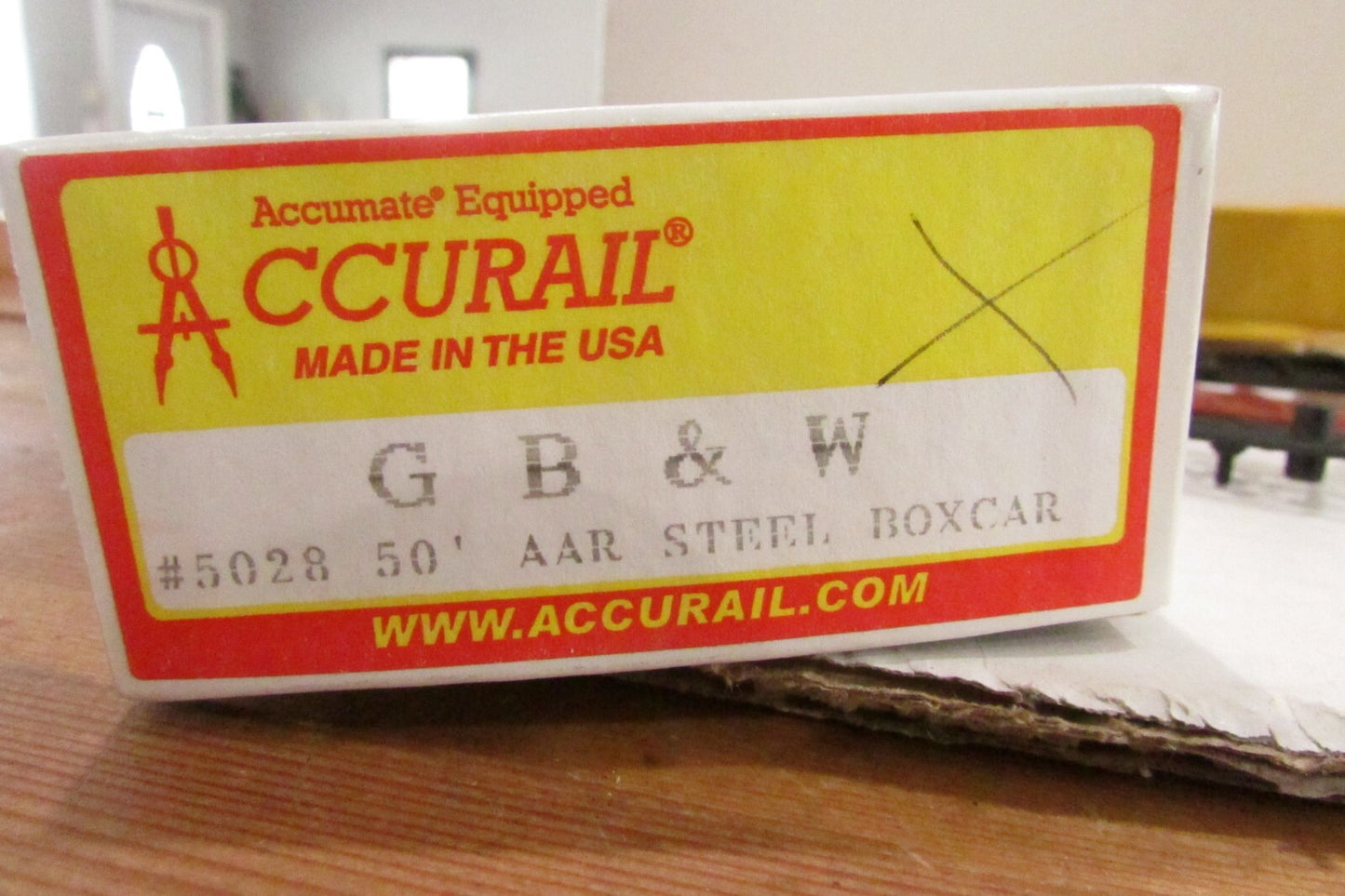 Ho Scale Accurail 5028 50' AAR Steel Boxcar GB & W Kit