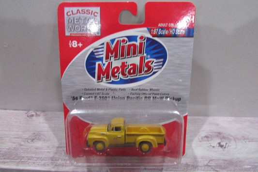 Ho Scale Classic Metal Works 30207 54'Ford F-350 Union Pacific RR Mow Pickup