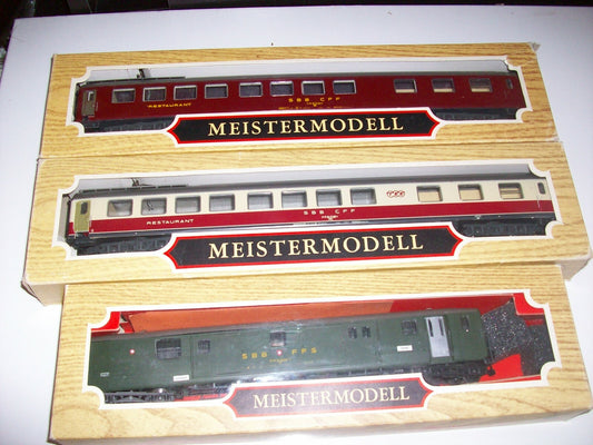 Ho Scale Liliput Assorted Passenger Cars (3) Lot#0447
