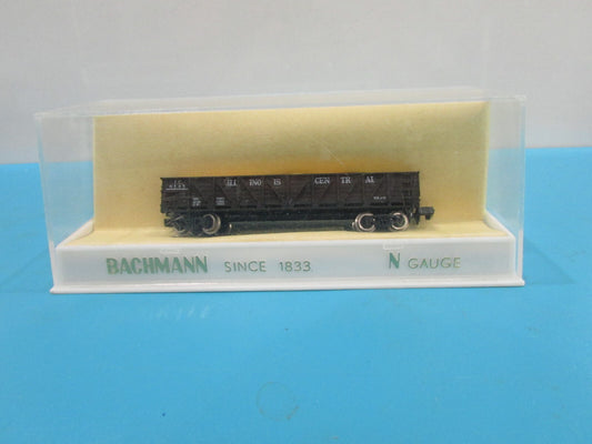 N Scale Bachmann Vintage Outside Braced Gondola Illinois Central Lot#2053