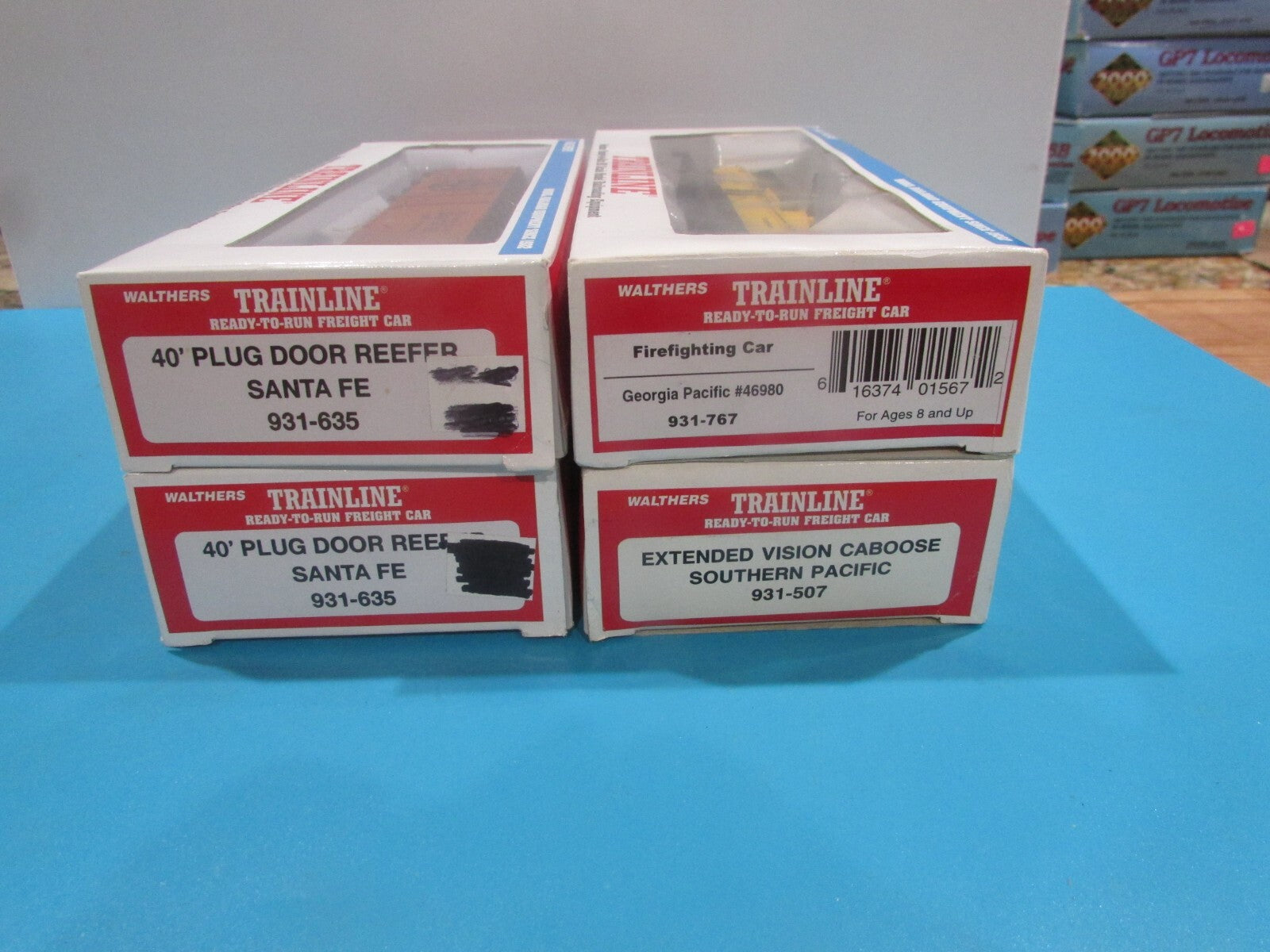 HO Scale Walthers Trainline (4)Assorted Freight Cars Lot#2029