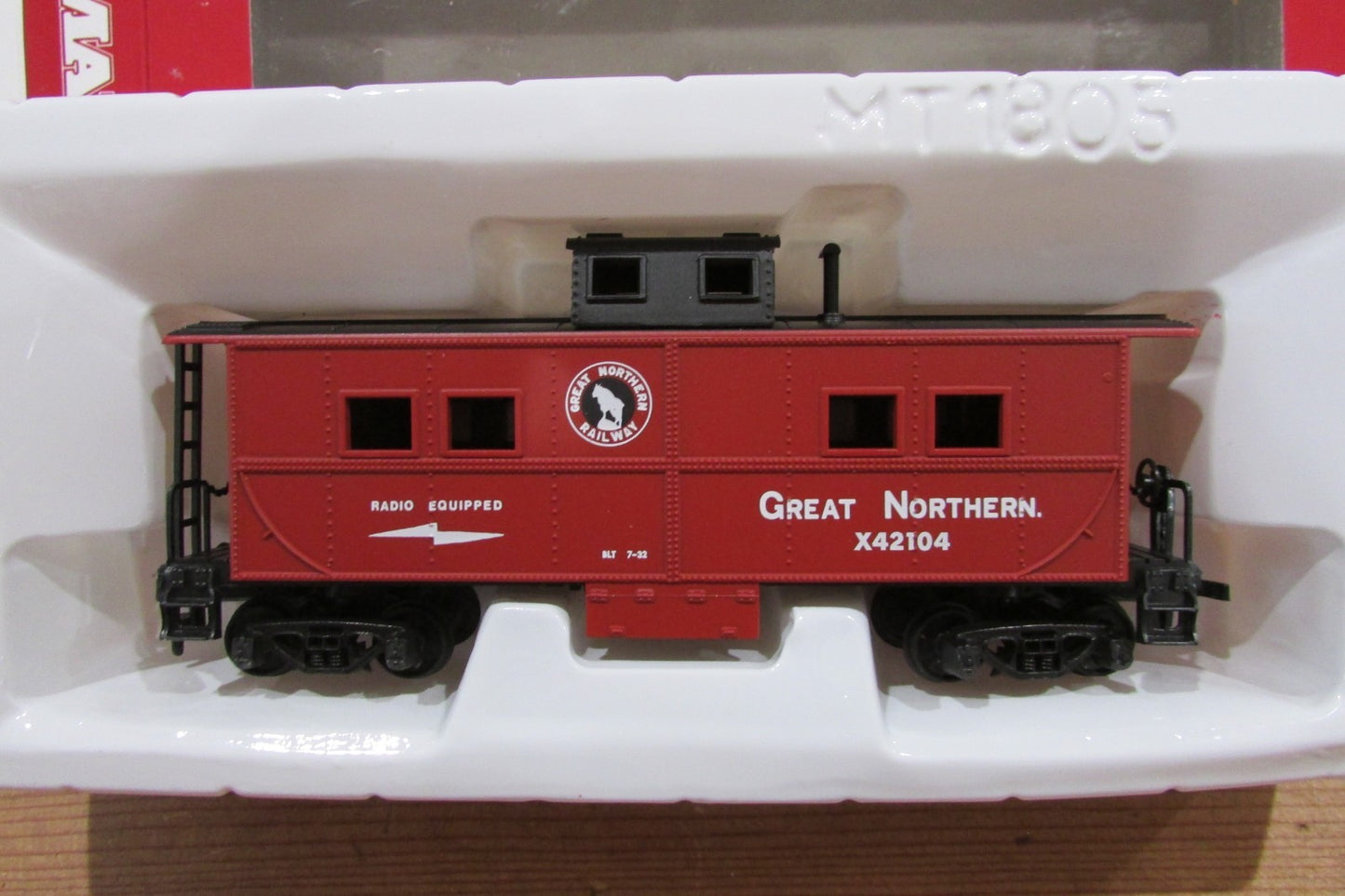 HO Scale Mantua 726-561 Heavy 36' Caboose Great Northern  Lot#5056