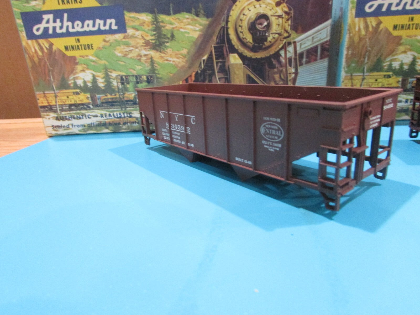 HO Scale Athearn(3)Assorted Freight Cars,Hoppers & Caboose Lot#0942