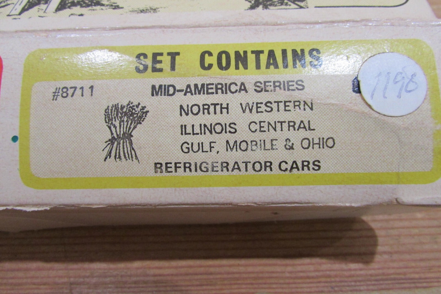 Ho Scale Train-Miniature #8711 Collector' Series Mid-America Series Lot#3976