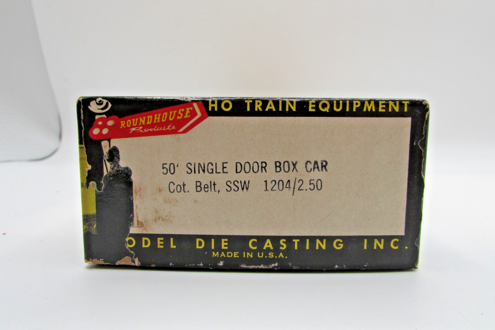 HO Scale RoundHouse 1204 50' Single Door Box Car Cotton Belt SSW  RH4838